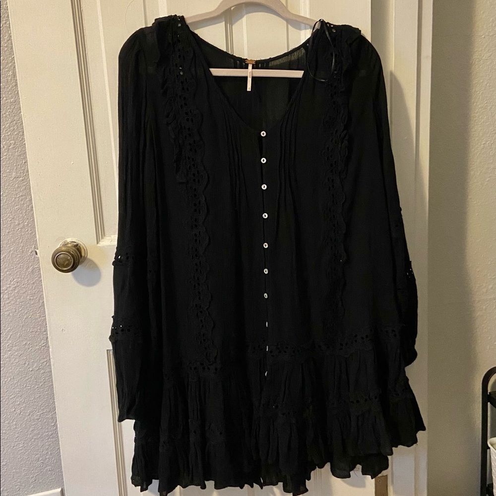 Free People embroidered lace dress
